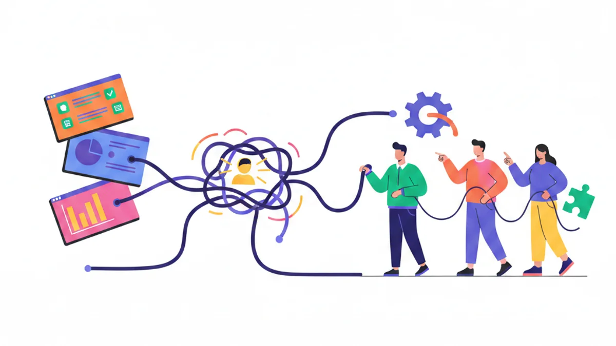 Fragmented recruitment tech stack impacting talent acquisition teams.